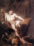 Joseph Benoit Suvee Milon of Crotona oil painting